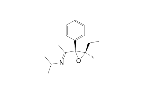 2-Propanamine, N-[1-(3-ethyl-3-methyl-2-phenyloxiranyl)ethylidene]-, trans-