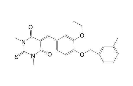 5-{3-ethoxy-4-[(3-methylbenzyl)oxy]benzylidene}-1,3-dimethyl-2-thioxodihydro-4,6(1H,5H)-pyrimidinedione