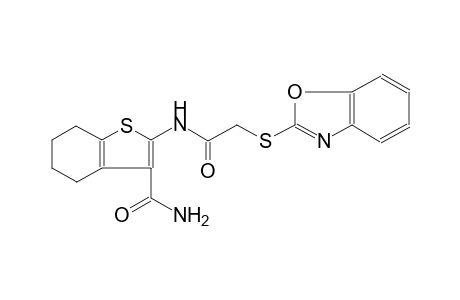 2-{[(1,3-benzoxazol-2-ylsulfanyl)acetyl]amino}-4,5,6,7-tetrahydro-1-benzothiophene-3-carboxamide