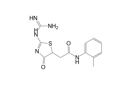 5-thiazoleacetamide, 2-[(aminoiminomethyl)amino]-4,5-dihydro-N-(2-methylphenyl)-4-oxo-