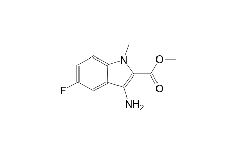 1H-indole-2-carboxylic acid, 3-amino-5-fluoro-1-methyl-, methylester