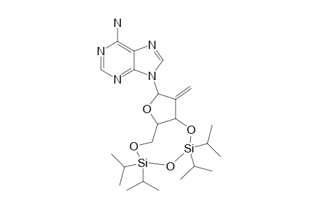 9-(2-Deoxy-3,5-o-(tetraisopropyldisiloxanediyl)-2-methylene-.beta.D-erythro-pentofuranosyl)adenine