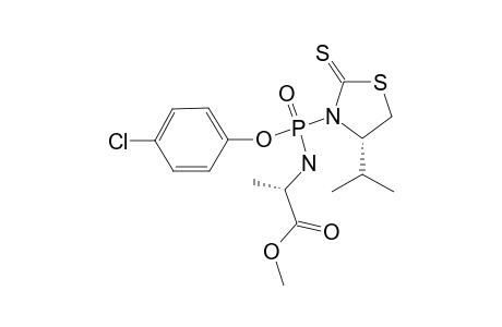 (RP)-4-CHLOROPHENYL-N-[(S)-ALANINYL]-(4-ISOPROPYLTHIAZOLIDINE-2-THIONE)-PHOSPHORODIAMIDATE