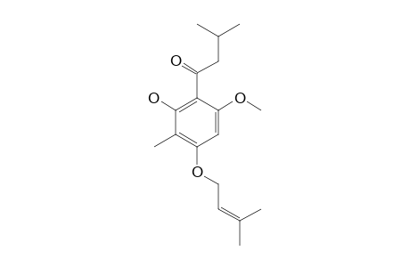 2'-HYDROXY-6'-METHOXY-3,3'-DIMETHYL-4'-(3-METHYL-2-BUTENYLOXY)-BUTYROPHENONE