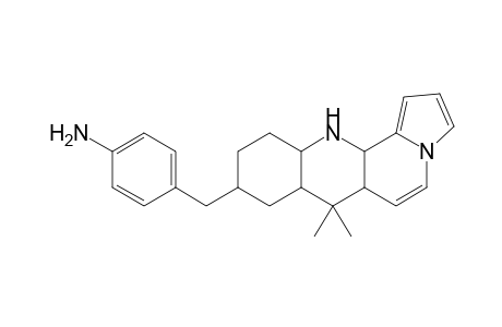 9-(4'-Aminobenzyl)-decahydro-7,7-dimethylindolizino[8,7-b]quinoline