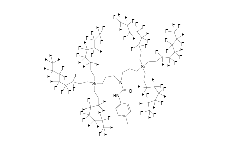 N,N-Bis[3-[tris(2-perfluorohexylethyl)silyl]propyl]-N-(4-methylphenylaminocarbonyl)amide