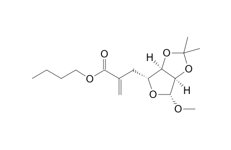 Butyl 2-((3aR,4R,6R,6aR)-6-Methoxy-2,2-dimethyltetrahydrofuro-[3,4-d][1,3-dioxol-4-yl)methyl)acrylate
