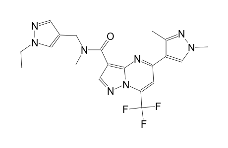 5-(1,3-dimethyl-1H-pyrazol-4-yl)-N-[(1-ethyl-1H-pyrazol-4-yl)methyl]-N-methyl-7-(trifluoromethyl)pyrazolo[1,5-a]pyrimidine-3-carboxamide