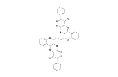1,4-Bis{2-(3-phenyl-[1,2,4]triazino[3,4-b][1,3,4]thiadiazin-4(8H)-on-7-yl)phenoxy}butane