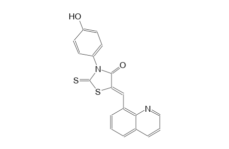 4-thiazolidinone, 3-(4-hydroxyphenyl)-5-(8-quinolinylmethylene)-2-thioxo-, (5Z)-