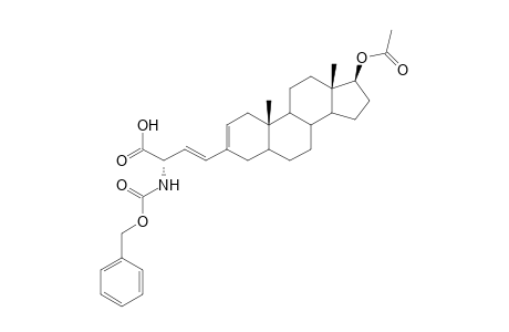 L-2-[(Benzyloxycarbonyl)amino]-4-(17-.beta.-acetyloxyandrost-2-en-3-yl)but-3-enoic acid