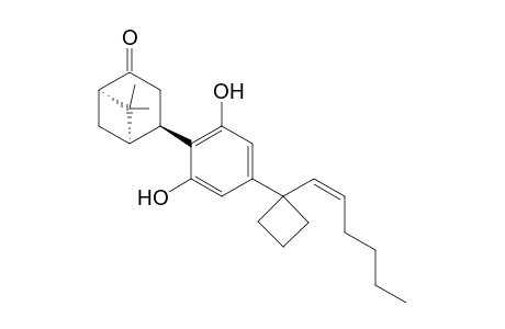 (4R)-4-{4-[1-(1,2-cis-Hexen-1-yl)cyclobutyl]-2,6-dihydroxyphenyl}-6,6-dimethyl-2-norpinanone