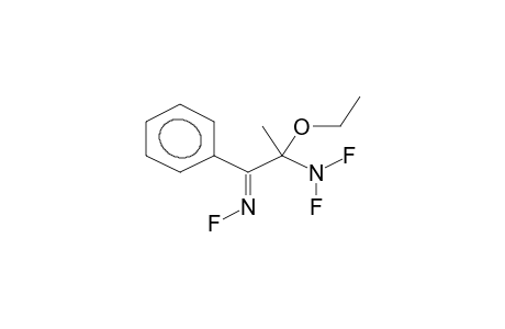 1-PHENYL-1-FLUOROIMINO-2-ETHOXY-2-DIFLUOROAMINOPROPANE