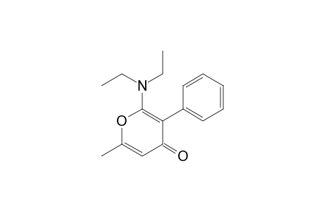 2-(N,N-Diethylamino)-3-phenyl-6-methyl-4-pyrone