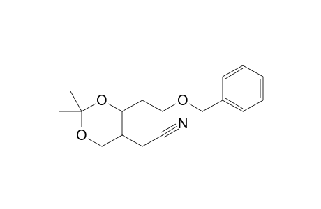 2,2-Dimethyl-5-cyanomethyl-6-(2-benzyloxyethyl)-1,3-dioxane