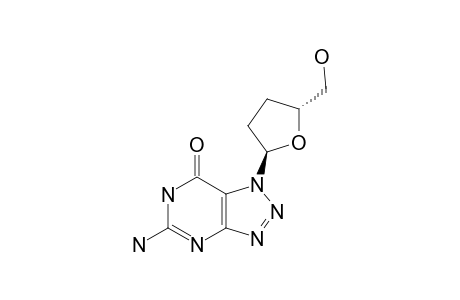 5-AMINO-1-(2,3-DIDEOXY-ALPHA-D-GLYCERO-PENTOFURANOSYL)-1,6-DIHYDRO-7H-1,2,3-TRIAZOLO-[4,5-D]-PYRIMIDIN-7-ONE