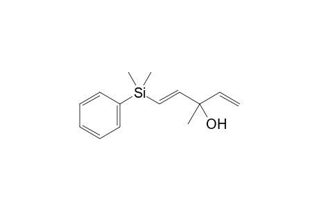 (E)-1-(dimethyl(phenyl)silyl)-3-methylpenta-1,4-dien-3-ol