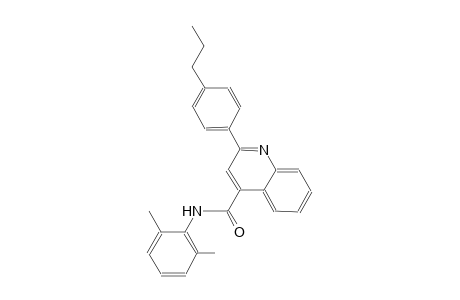 N-(2,6-dimethylphenyl)-2-(4-propylphenyl)-4-quinolinecarboxamide