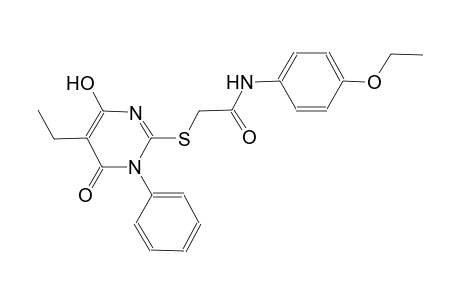 acetamide, N-(4-ethoxyphenyl)-2-[(5-ethyl-1,6-dihydro-4-hydroxy-6-oxo-1-phenyl-2-pyrimidinyl)thio]-