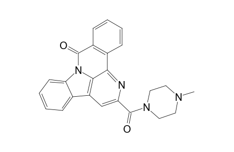N-METHYLPIPERAZYL-6-OXO-BENZO-[4,5]-CANTHINE-2-CARBOXAMIDE