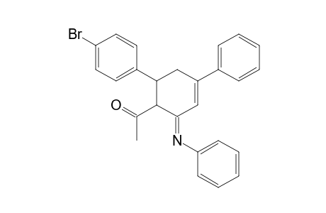 1-[6-(4-bromo-phenyl)-4-phenyl-2-phenylimino-cyclohex-3-enyl]-ethanone