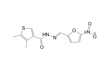 4,5-dimethyl-N'-[(E)-(5-nitro-2-furyl)methylidene]-3-thiophenecarbohydrazide