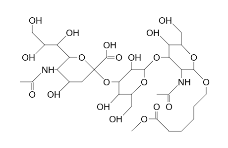 5-Mcp(5-acamido-3,5-dideoxy-A-glycero-gal-2-nonulo-pyranosylonic acid)-(2-3)-B-galpyranosyl-(1-3)-2-acamido-2-deoxy-B-gl