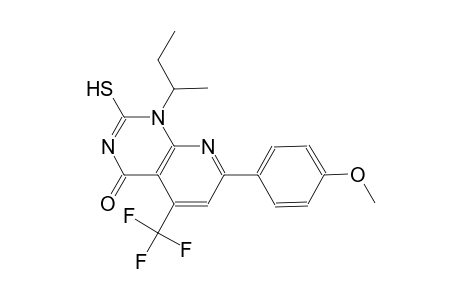 pyrido[2,3-d]pyrimidin-4(1H)-one, 2-mercapto-7-(4-methoxyphenyl)-1-(1-methylpropyl)-5-(trifluoromethyl)-