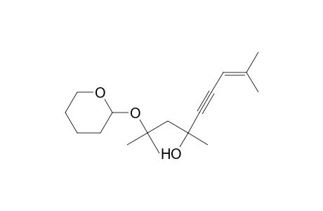 7-Nonen-5-yn-4-ol, 2,4,8-trimethyl-2-[(tetrahydro-2H-pyran-2-yl)oxy]-