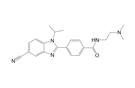 N-[2'-(N',N'-Dimethylamino)ethyl]-[1"-isopropyl-5"-cyano-1H-benzimidazol-2"-yl]-benzamide