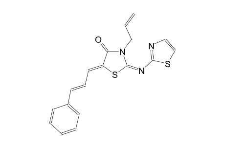 (2E,5Z)-3-allyl-5-[(2E)-3-phenyl-2-propenylidene]-2-(1,3-thiazol-2-ylimino)-1,3-thiazolidin-4-one