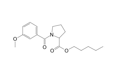 L-Proline, N-(3-methoxybenzoyl)-, pentyl ester