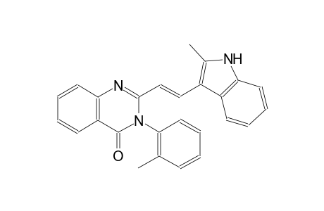 2-[(E)-2-(2-methyl-1H-indol-3-yl)ethenyl]-3-(2-methylphenyl)-4(3H)-quinazolinone