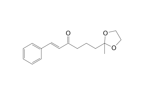 (E)-6-(2-methyl-1,3-dioxolan-2-yl)-1-phenyl-1-hexen-3-one