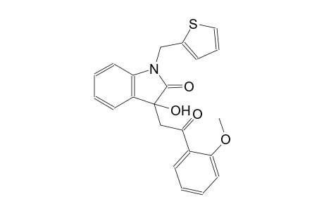 2H-indol-2-one, 1,3-dihydro-3-hydroxy-3-[2-(2-methoxyphenyl)-2-oxoethyl]-1-(2-thienylmethyl)-
