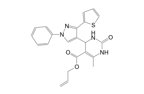 5-pyrimidinecarboxylic acid, 1,2,3,4-tetrahydro-6-methyl-2-oxo-4-[1-phenyl-3-(2-thienyl)-1H-pyrazol-4-yl]-, 2-propenyl ester