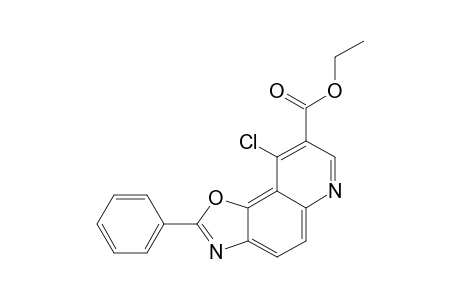 2-PHENYL-4-CHLORO-XOAZOLO-[5,4-F]-QUINOLINE-3-CARBOXYLIC-ACID-ETHYLESTER
