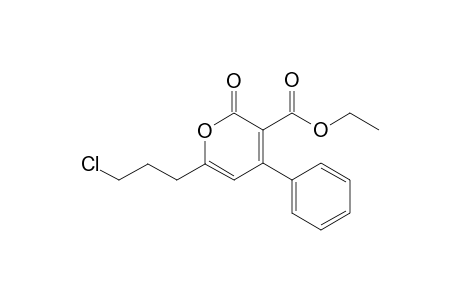 Ethyl 6-(3-chloropropyl)-2-oxo-4-phenyl-2H-pyran-3-carboxylate