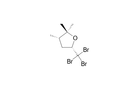 2,2,3-Trimethyl-5-tribromomethyl-tetrahydrofuran-(cis)