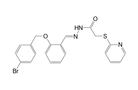 N'-((E)-{2-[(4-bromobenzyl)oxy]phenyl}methylidene)-2-(2-pyridinylsulfanyl)acetohydrazide