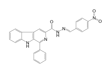 1-(Phenyl)-N'-[1-(4-nitrobenzylidene)-9H-pyrido[3,4-b]indole-3-carbohydrazide