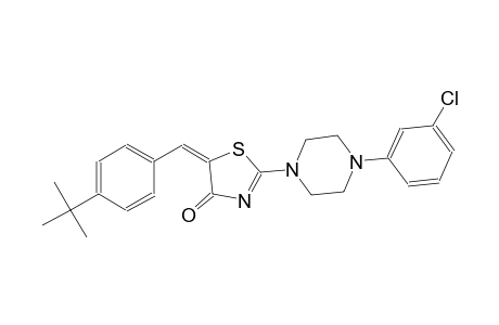 (5E)-5-(4-tert-butylbenzylidene)-2-[4-(3-chlorophenyl)-1-piperazinyl]-1,3-thiazol-4(5H)-one