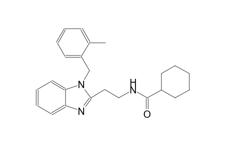 cyclohexanecarboxamide, N-[2-[1-[(2-methylphenyl)methyl]-1H-benzimidazol-2-yl]ethyl]-