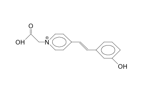 (E)-N-Carboxymethyl-4-M-hydroxystyryl-pyridiniumcation