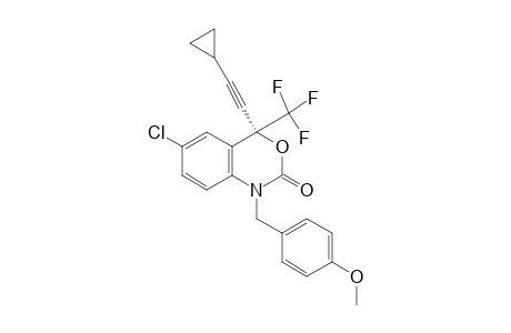 (S)-6-CHLORO-4-(CYCLOPROPYLETHYNYL)-1,4-DIHYDRO-4-(TRIFLUOROMETHYL)-1-[(4'-METHOXYPHENYL)-METHYL]-3,1-BENZOXAZIN-2-ONE