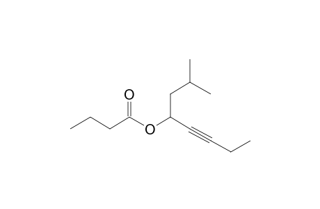 Butanoic acid, 2-methyloct-5-yn-4-yl ester