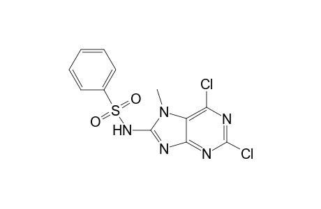 Benzenesulfonamide, N-(2,6-dichloro-7-methyl-7H-purin-8-yl)-