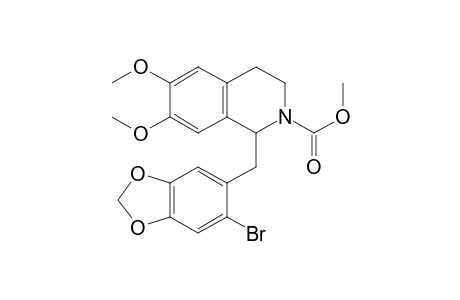 Methyl 1-(2-Bromo-4,5-methylenedioxybenzyl)-6,7-dimethoxy-1,2,3,4-tetrahydroisoquinoline-2-carboxylate