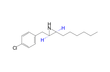 cis-2-(p-chlorobenzyl)-3-hexylaziridine