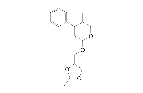 2H-Pyran, tetrahydro-5-methyl-2-[(2-methyl-1,3-dioxolan-4-yl)methoxy]-4-phenyl-